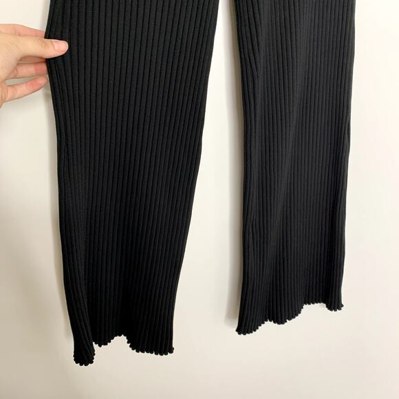 John Elliot Ginza Rib Cropped Pant Womens Black Size 0 USA Made - Picture 11 of 16